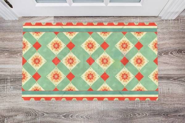 Beautiful Pastel Ethnic Bohemian Design #2 Floor Sticker