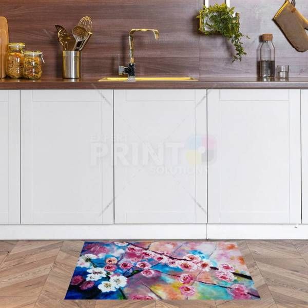 Beautiful Blooming Spring Branches Floor Sticker