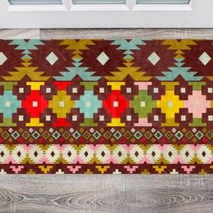 Bohemian Ethnic Aztec Design Floor Sticker