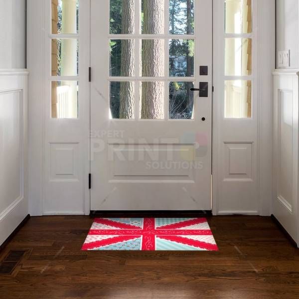 British Union Jack Patchwork Flag #3 Floor Sticker