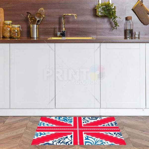 British Union Jack Patchwork Flag # Floor Sticker