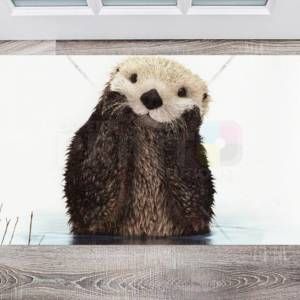 The Cutest Otter Floor Sticker