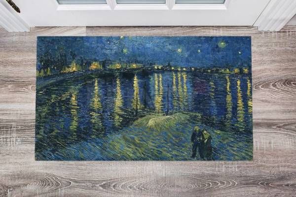 Starry Night Over the Rhone by Vincent van Gogh Floor Sticker