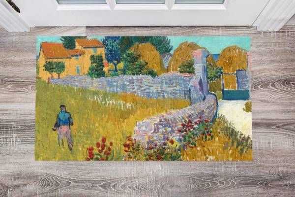 Farmhouse in Provence by Vincent van Gogh Floor Sticker
