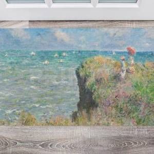 The Cliff Walk at Pourville by Claude Monet Floor Sticker