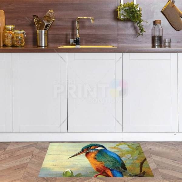 Beautiful Kingfisher Above the Pond Floor Sticker