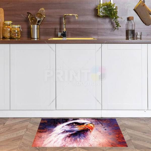 Majestic Eagle Head Floor Sticker