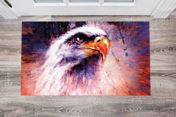 Majestic Eagle Head Floor Sticker