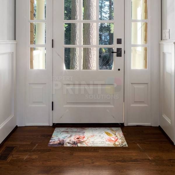 Victorian Vintage Riverbank and Flowers Floor Sticker