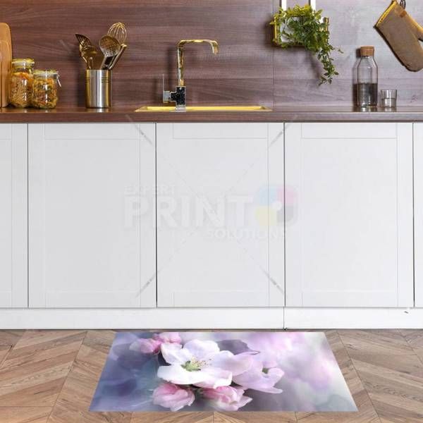 Delicate Pink Dog Roses Floor Sticker