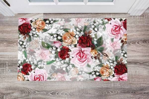 Victorian Rose Bouquets #1 Floor Sticker