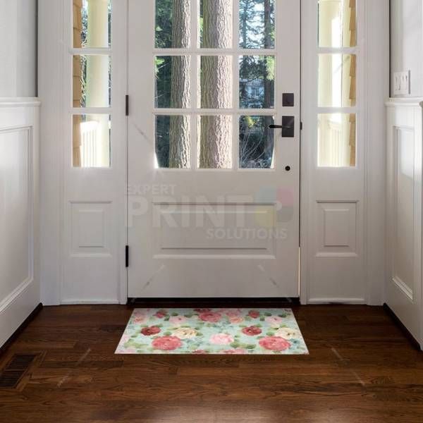 Little Cute Pink and Red Flowers Floor Sticker