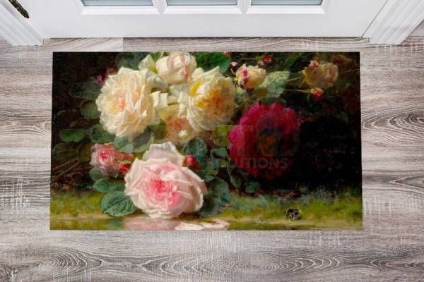 Beautiful Romantic Victorian Roses #2 Floor Sticker
