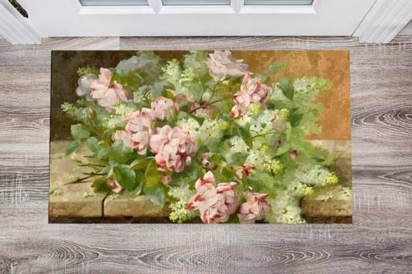 Beautiful Romantic Victorian Roses #4 Floor Sticker