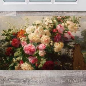 Beautiful Romantic Victorian Roses #13 Floor Sticker