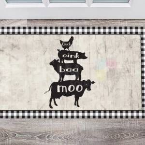 Farmhouse Stacked Animals Floor Sticker