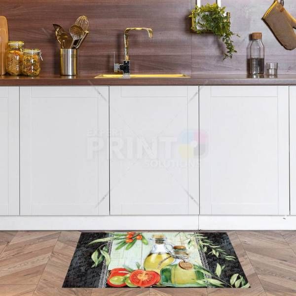 Beautiful Kitchen Design with Olives #1 Floor Sticker