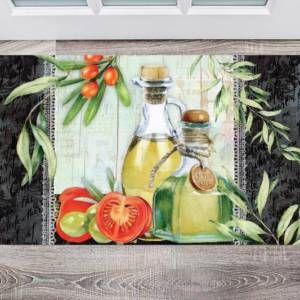 Beautiful Kitchen Design with Olives #1 Floor Sticker