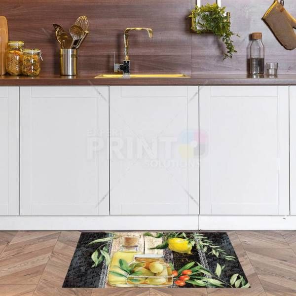 Beautiful Kitchen Design with Olives #2 Floor Sticker