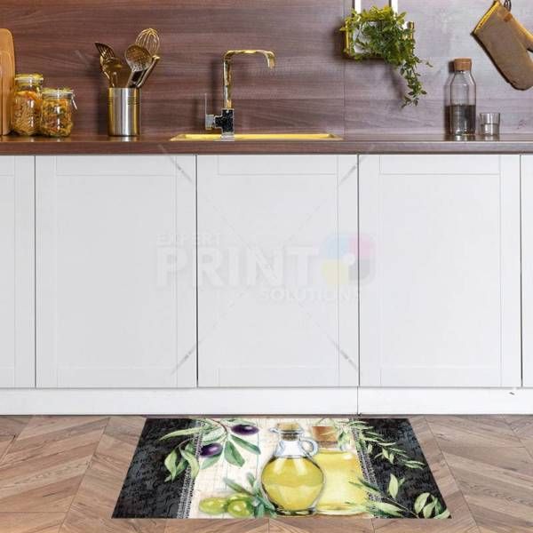 Beautiful Kitchen Design with Olives #5 Floor Sticker