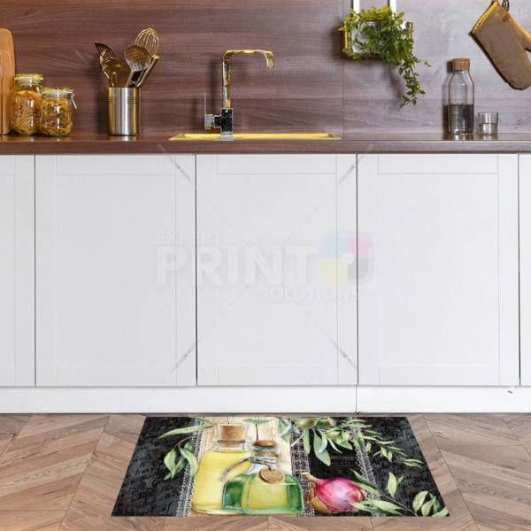 Beautiful Kitchen Design with Olives #6 Floor Sticker