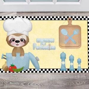 Little Sloth Chef #2 Floor Sticker