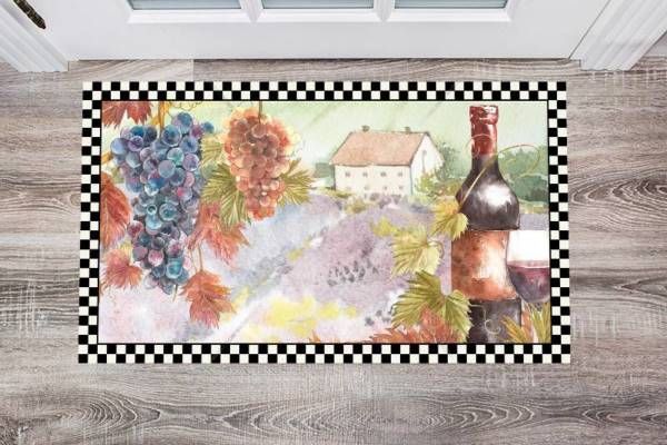 Vintage Tuscan Winery Design #2 Floor Sticker