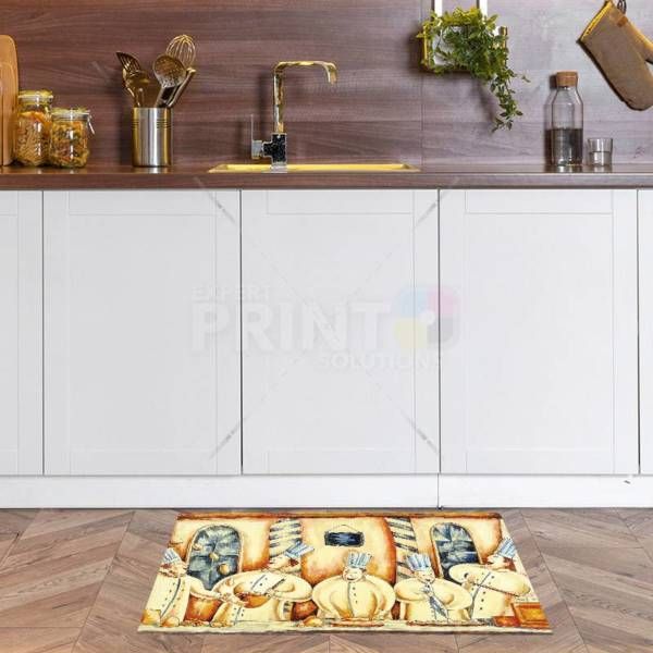 Cute Laughing Chefs Floor Sticker