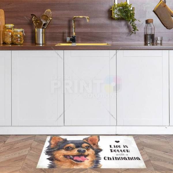 Life is Better with a Chihuahua Floor Sticker