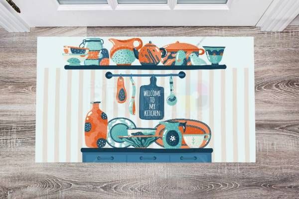 Beautiful Summer Ocean Sunset Floor Sticker