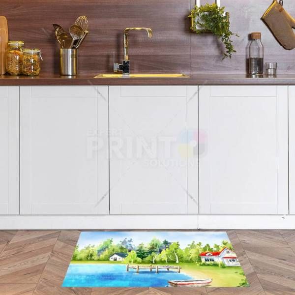 Little Cottage By the Lake #2 Floor Sticker