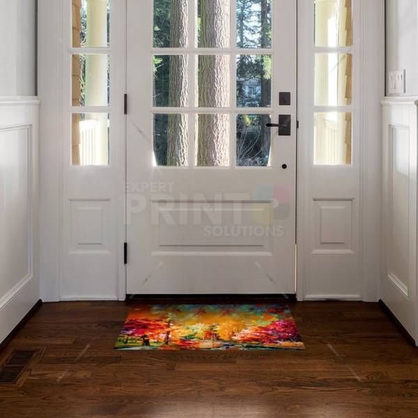 Colorful Autumn Lake Floor Sticker