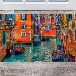 Beautiful Buildings of Venice Floor Sticker