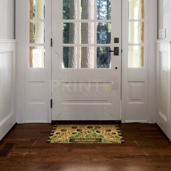 Sunflower Welcome Floor Sticker