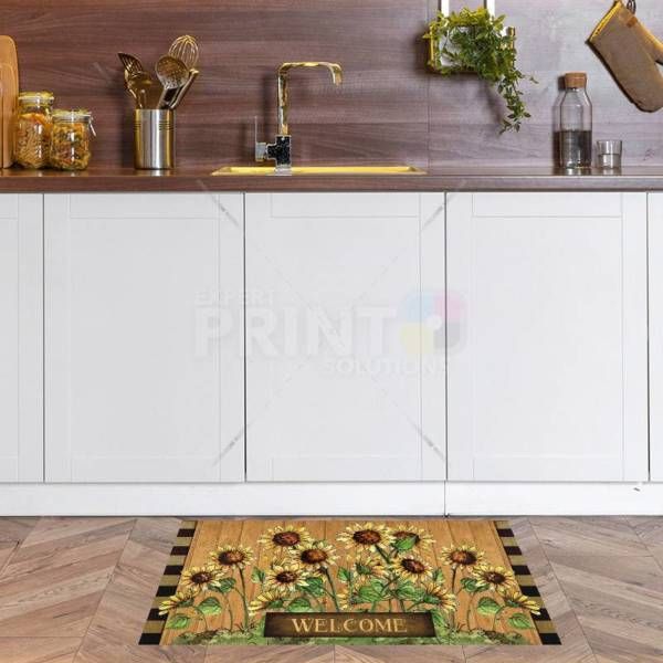 Sunflower Welcome Floor Sticker
