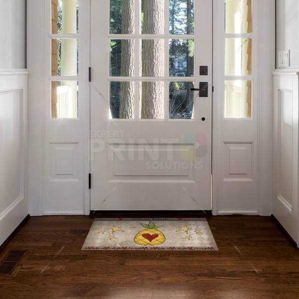 Welcome Friends Pinapple Floor Sticker