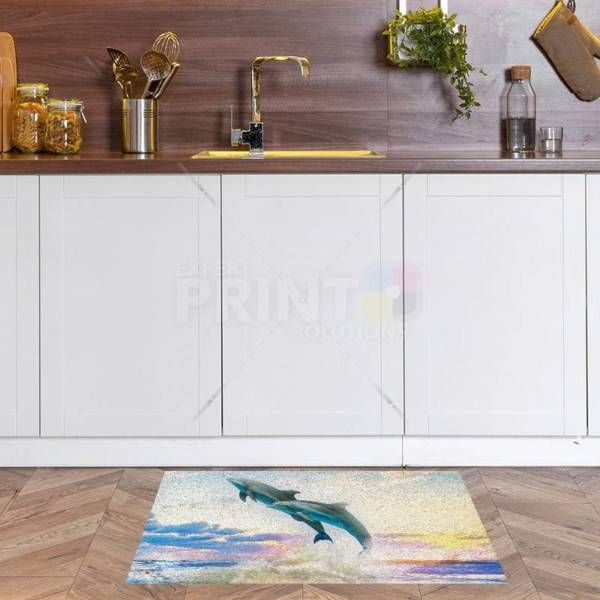 Jumping Dolphins Floor Sticker