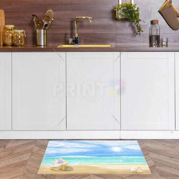 Sand, Sea, Sunshine Floor Sticker