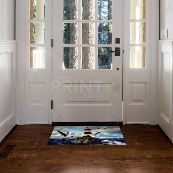 Seagulls and a Lighthouse Floor Sticker