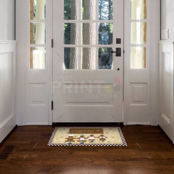 Primitive Country Folk Design #11 - Gingerbread 5c Floor Sticker