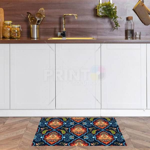 Bohemian Folk Art Ethnic Paisley Design #12 Floor Sticker
