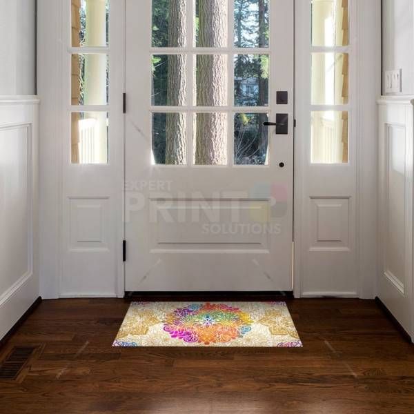 Bohemian Folk Art Ethnic Mandala Design #3 Floor Sticker