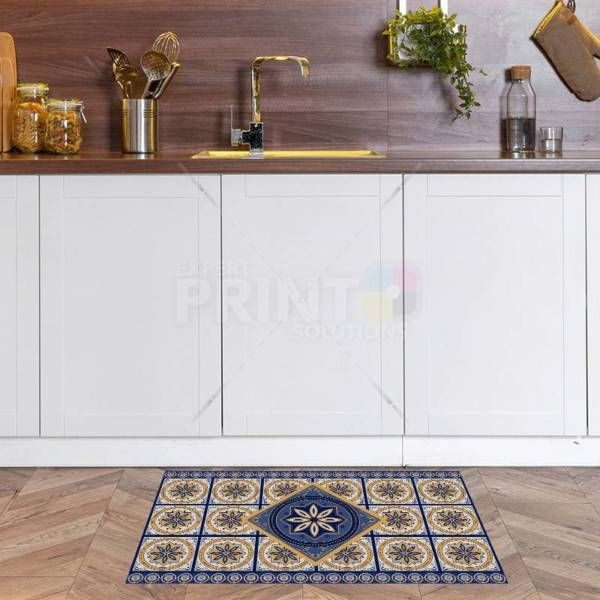 Bohemian Folk Tile Pattern #1 Floor Sticker