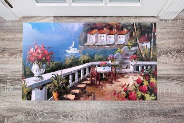 Beautiful Italian Terrace Floor Sticker