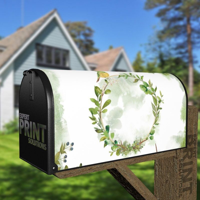 Cute Bird and Flowers - Home Sweet Home Decorative Curbside Farm Mailbox Cover