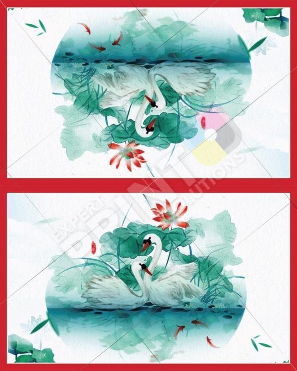 Beautiful Swan Couple Decorative Curbside Farm Mailbox Cover