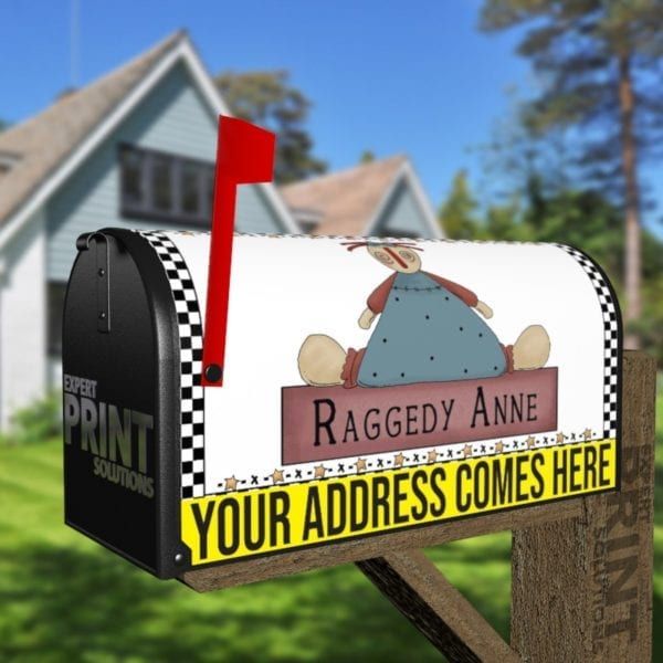Primitive Country Raggedy Anne Decorative Curbside Farm Mailbox Cover