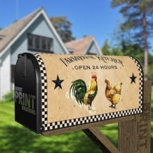 Life in the Farmhouse #11 - Farmhouse Kitchen - Open 24 Hours Decorative Curbside Farm Mailbox Cover