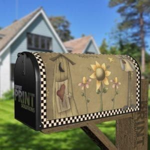 Primitive Country Cute Owl - Welcome Decorative Curbside Farm Mailbox Cover