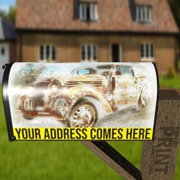 Beautiful Old Car #1 Decorative Curbside Farm Mailbox Cover